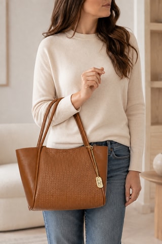 Leren Handtas Andromeca - Camel
