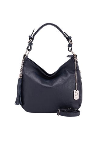 Leren Handtas Fiorella - Marineblauw