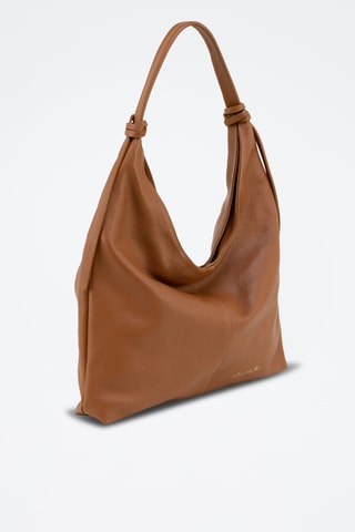 Leren Trendy Handtas Fidelia - Camel