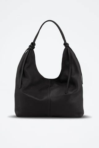 Leren Trendy Handtas Fidelia - Zwart