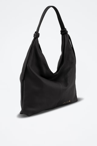 Leren Trendy Handtas Fidelia - Zwart