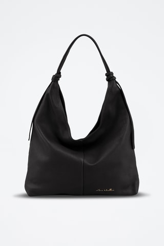 Leren Trendy Handtas Fidelia - Zwart