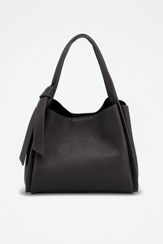 Leren Trendy Handtas Ortiano - Zwart