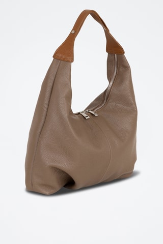 Leren Handtas Ofelia - Taupe