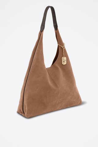 Leren Trendy Handtas Darizita - Taupe