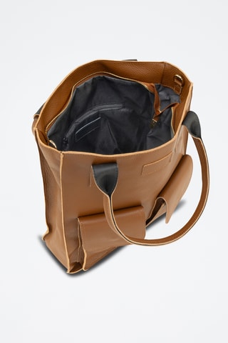 Leren Trendy Handtas Pimelia - Camel