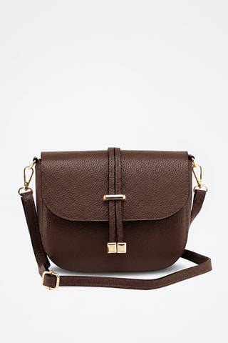 Leren Trendy Handtas Avezzano - Donkerbruin
