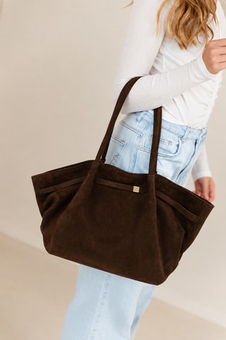 Leren Handtas Andarisa - Donkerbruin