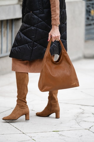 Leren Handtas Sigelia - Camel