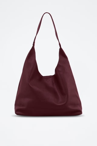 Leren Trendy Handtas Briana - Bordeauxrood