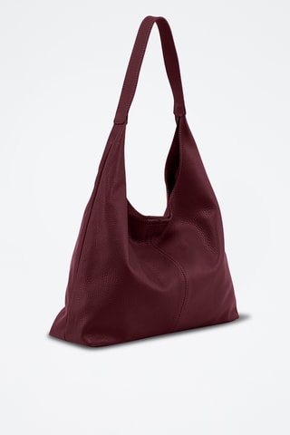 Leren Trendy Handtas Briana - Bordeauxrood