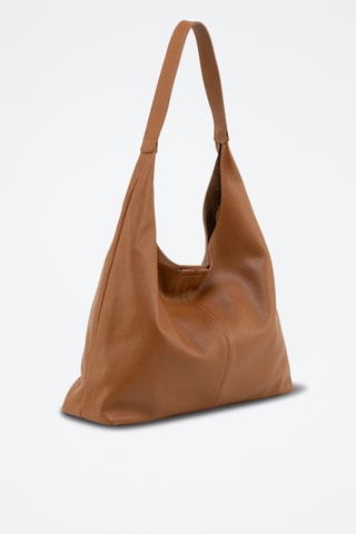 Leren Trendy Handtas Briana - Camel