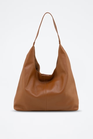 Leren Trendy Handtas Briana - Camel