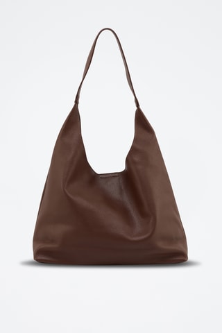Leren Trendy Handtas Briana - Donkerbruin