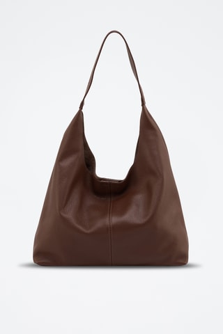 Leren Trendy Handtas Briana - Donkerbruin