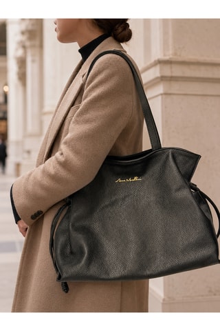Leren Trendy Handtas Anaziana - Zwart