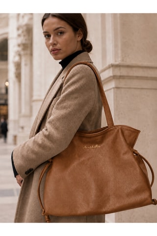Leren Trendy Handtas Anaziana - Oranje