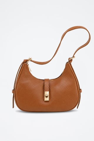Leren Trendy Handtas Annunziata - Camel