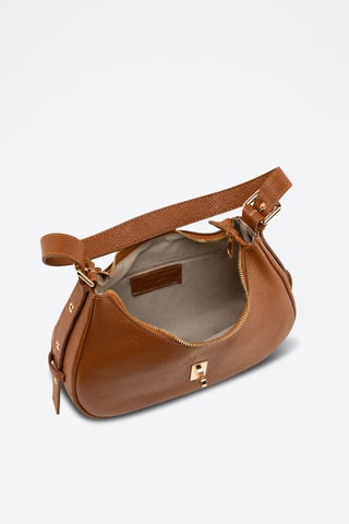 Leren Trendy Handtas Annunziata - Camel