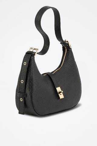 Leren Trendy Handtas Annunziata - Zwart