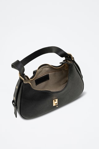 Leren Trendy Handtas Annunziata - Zwart