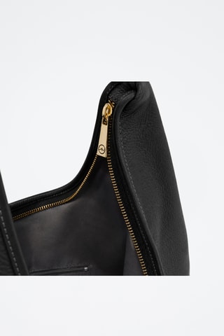Leren Trendy Handtas Acrisia - Zwart