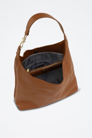 Leren Trendy Handtas Davinia - Camel