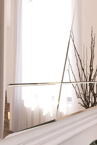 Miroir - 75 x 50 x 2,2 cm - Argenté