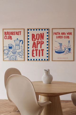 3 quadri in legno - Bianco - 33 x 48 x 2 cm