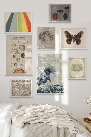 8 quadri - 2 x (21 x 30 cm), 2 x (15 x 21 cm) e 4 x (10 x 15 cm)