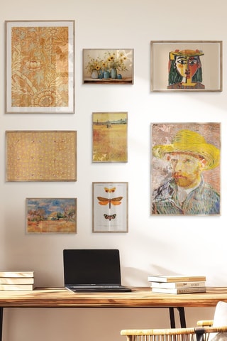 8 tableaux - 2 x (30 x 40 cm), 2 x (21 x 30 cm) et 4 x (15 x 21 cm)