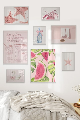 8 tableaux - 2 x (30 x 40 cm), 2 x (21 x 30 cm) et 4 x (15 x 21 cm)