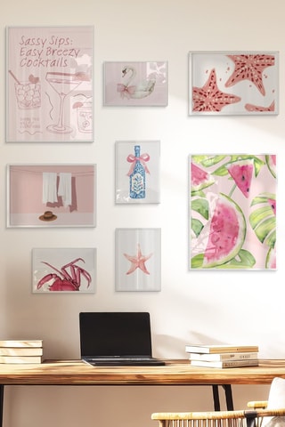 8 tableaux - 2 x (30 x 40 cm), 2 x (21 x 30 cm) et 4 x (15 x 21 cm)