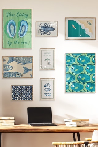 8 tableaux - 2 x (30 x 40 cm), 2 x (21 x 30 cm) et 4 x (15 x 21 cm)