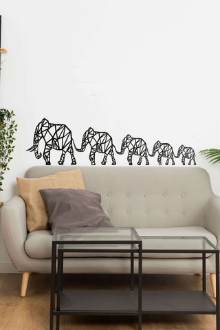 Décoration murale - 60 x 15 cm - Noir