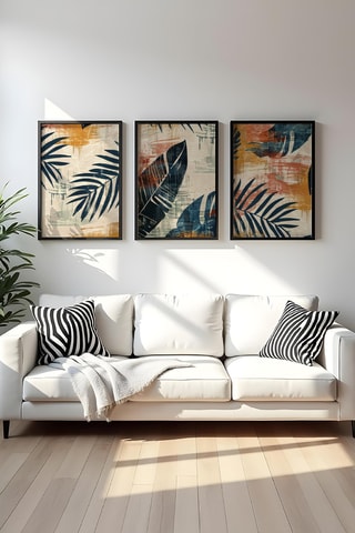 3 tableaux - 30 x 40 cm