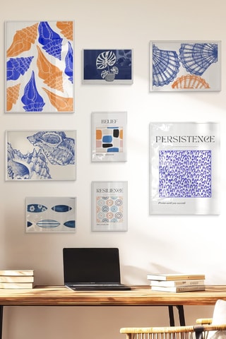 8 tableaux - 2 x (30 x 40 cm), 2 x (21 x 30 cm) et 4 x (15 x 21 cm)