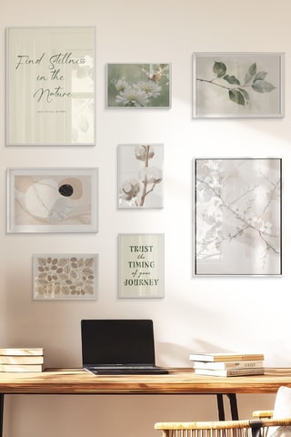 8 tableaux - 2 x (30 x 40 cm), 2 x (21 x 30 cm) et 4 x (15 x 21 cm)