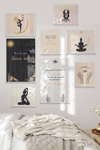 8 tableaux - 2 x (30 x 40 cm), 2 x (21 x 30 cm) et 4 x (15 x 21 cm)