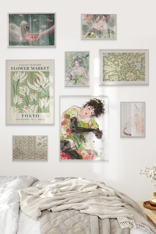 8 tableaux - 2 x (21 x 30 cm), 2 x (30 x 40 cm) et 4 x (15 x 21 cm)