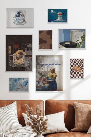 8 tableaux - 2 x (30 x 40 cm), 2 x (21 x 30 cm) et 4 x (15 x 21 cm)
