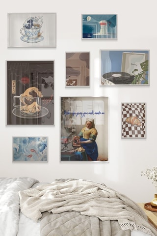 8 tableaux - 2 x (30 x 40 cm), 2 x (21 x 30 cm) et 4 x (15 x 21 cm)