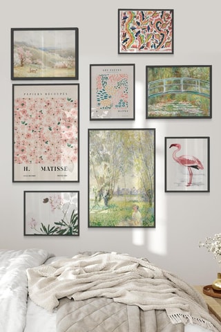 8 tableaux - 4 x (10 x 15 cm), 2 x (21 x 30 cm) et 2 x (15 x 21 cm)