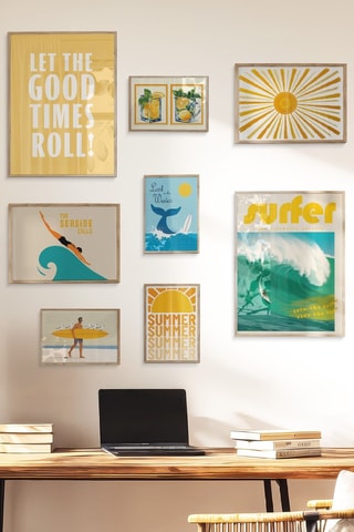 8 tableaux - 2 x (30 x 40 cm), 2 x (21 x 30 cm) et 4 x (15 x 21 cm)