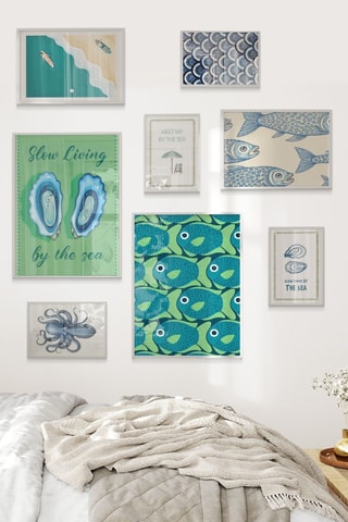8 tableaux - 2 x (30 x 40 cm), 2 x (21 x 30 cm) et 4 x (15 x 21 cm)