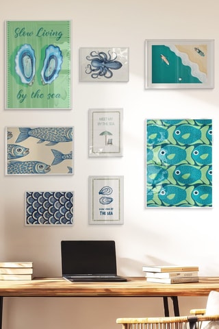 8 tableaux - 2 x (30 x 40 cm), 2 x (21 x 30 cm) et 4 x (15 x 21 cm)