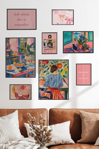 8 tableaux - 2 x (21 x 30 cm), 2 x (30 x 40 cm) et 4 x (15 x 21 cm)