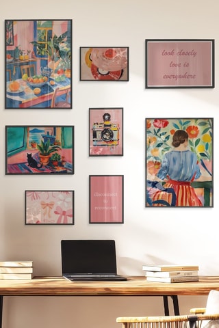 8 tableaux - 2 x (21 x 30 cm), 2 x (30 x 40 cm) et 4 x (15 x 21 cm)