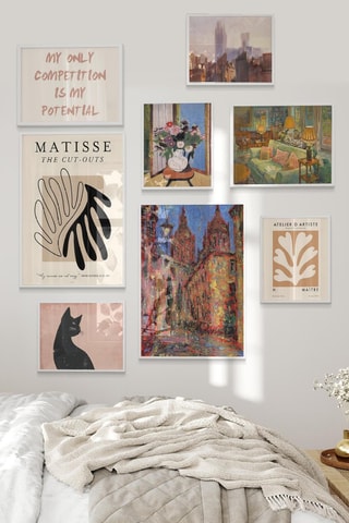 8 tableaux - 2 x (30 x 40 cm), 2 x (21 x 30 cm) et 4 x (15 x 21 cm)