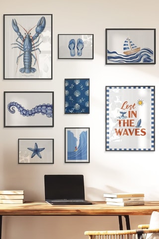 8 tableaux - 2 x (30 x 40 cm), 2 x (21 x 30 cm) et 4 x (15 x 21 cm)